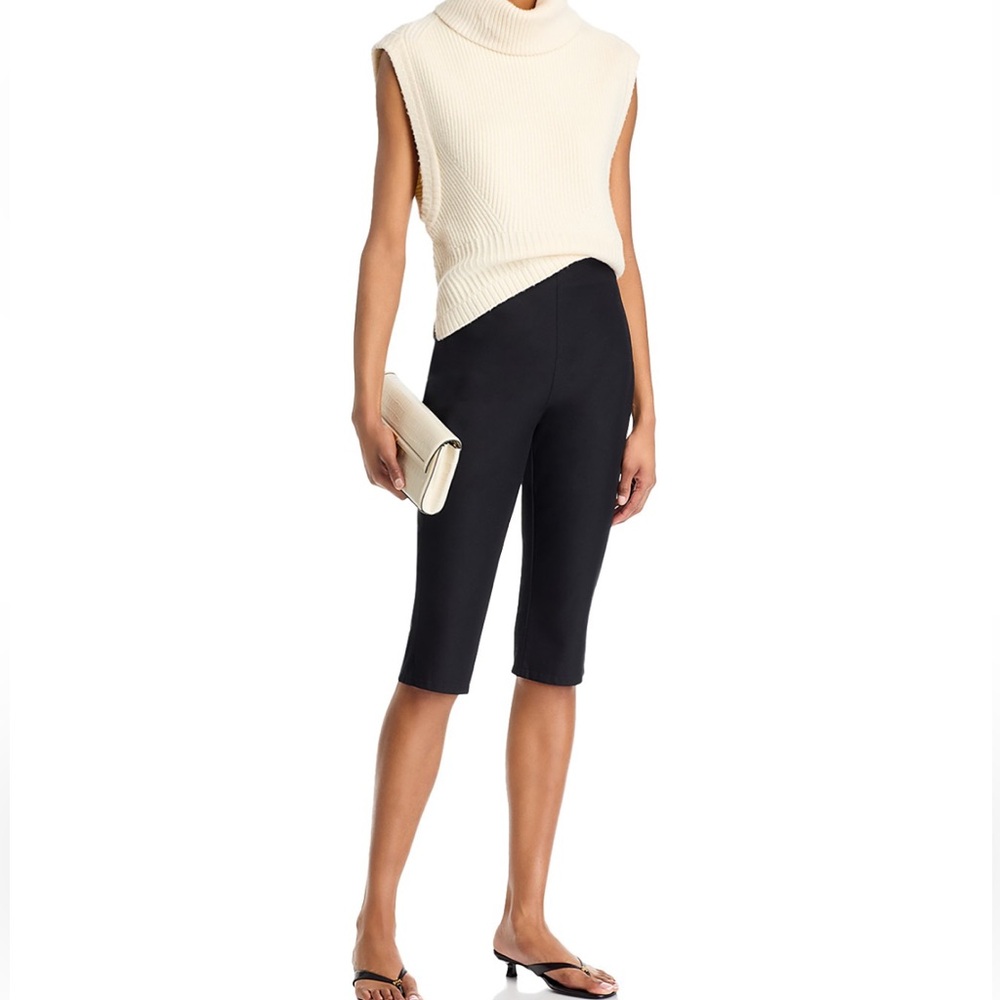 Theory Black Stretch Capris